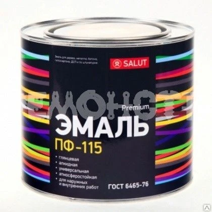 Фото Эмаль SALUT ПФ-115 0,8кг нежно-голубая (14)