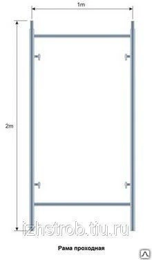 Фото Рама проходная ЛРСП-40 для строительных лесов