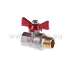 фото Кран шаровой BASE, рукоятка бабочка 3/4" вн.-нар. (уп.10/120) Valtec