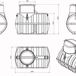 Фото №2 Емкость подземная U 3000 с выходом