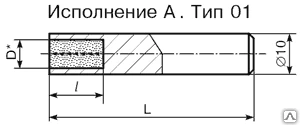 Фото Карандаш алмазный 3908-0069 2 карата ГОСТ 607-80