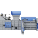 Фото №2 Горизонтальный пресс А60 для макулатуры, тбо, пэт