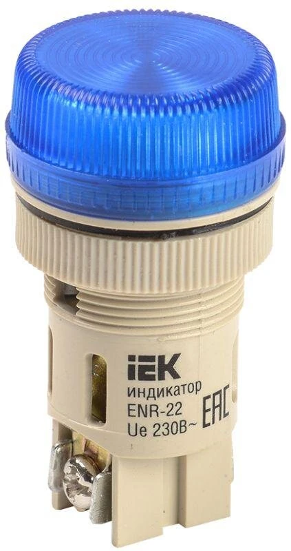 Фото Арматура светосигнальная ENR-22 230В син. IEK BLS40-ENR-K07