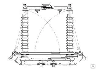 Фото Разъединитель горизонтально-поворотного типа РГ-110 (УХЛ1)