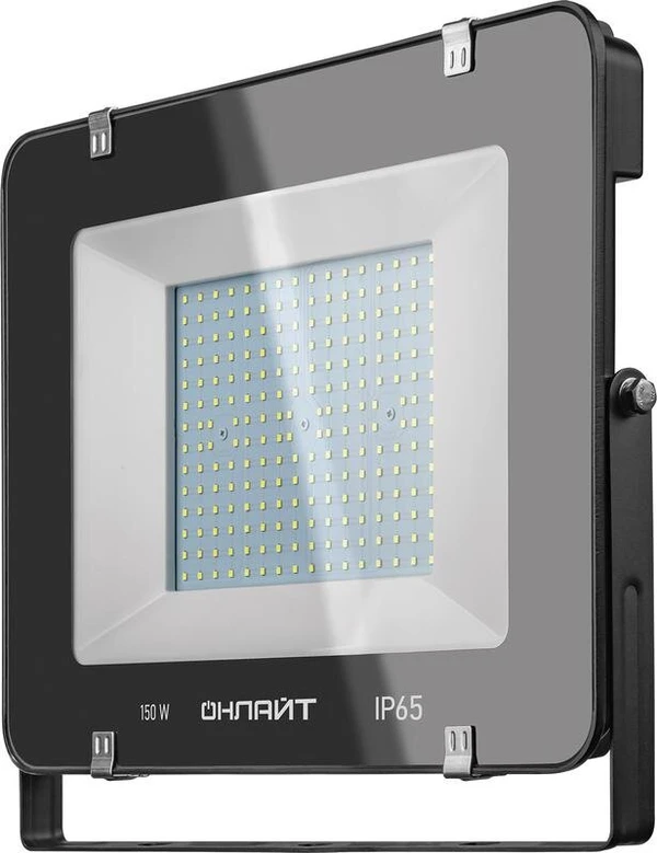 Фото Прожектор светодиодный 14 344 OFL-150-6.5K-BL-IP65-LED 150Вт 6500К IP65 12000лм черн. ОНЛАЙТ 14344