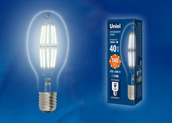 Фото Лампа светодиодная LED-ED90-40W/DW/E40/CL GLP05TR