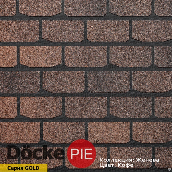 Фото Гибкая черепица Döcke: Simple, Gold, Pie, D- Basis