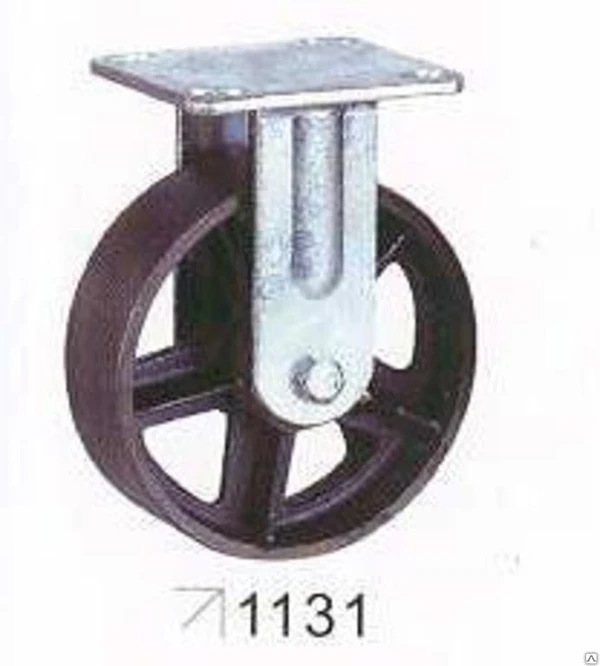 Фото Колесо неповоротное, большегрузное, цельнолитое из высокоуглеродистой тали