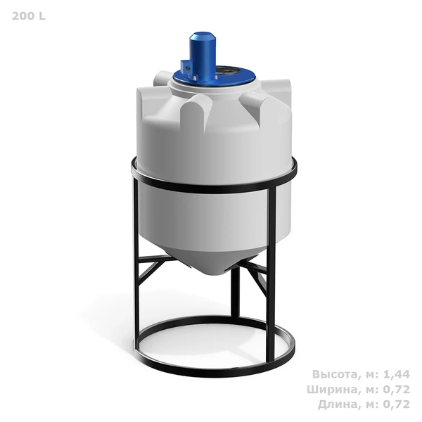 Фото Емкость K 200 литров с пропеллерной мешалкой