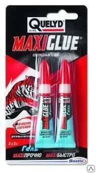 Фото Секундный клей-гель Maxi glue 3г*2шт QUELYD