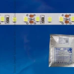 фото Светодиодная лента ULS-2835-60LED/m-8mm-IP65-DC12V-6W/m-5M-W Гибкая светодиодная герметичная лента на самоклеящейся основе. Катушка 5 м. в герметичной упаковке. Белый свет. ТМ Uniel.