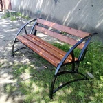 фото Изготовление парковых скамеек