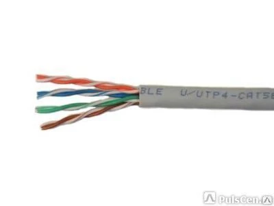 Фото Кабель витая пара UTP 2х2х0.52 кат.5е медный 2PR 24AWG Rexant