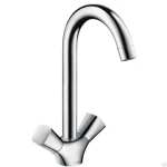 фото Смеситель HANSGROHE Logis для кухни с двумя рукоятками, хром - 71280000