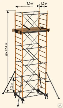 Фото Вышка-тура "Вектор"площадка 1,2х2 метра