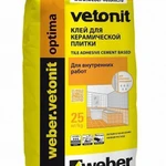 фото Клей для плитки weber.vetonit optima