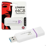 фото Флэш-диск 64GB KINGSTON G4 Белая с колпачком USB 3.0