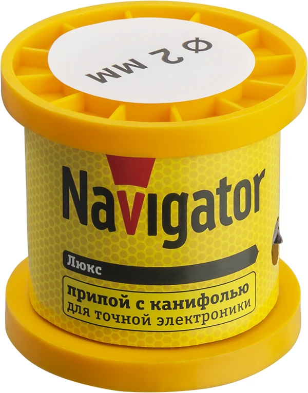 Фото Припой 93 084 NEM-Pos02-61K-2-K100 (ПОС-61; катушка; 2мм; 100 г) Navigator 93084