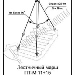 фото Схема «Лестничный марш ПТ-М 11+15 при монтаже» (300х400 мм)