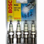 фото Свеча Bosch №988 WR7DC 0,8 4шт блист