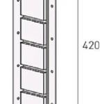 фото Универсальный профиль VOX Solid Brick Bristol кирпич красный 12,1см х42 см