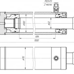 фото Гидроцилиндр ЦГ-100.60х500.22 (ПЭ1.35.000)