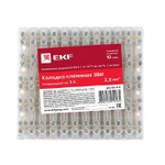 Фото №4 Колодка клеммная полистирол 4мм 3А EKF plc-KK-4-3