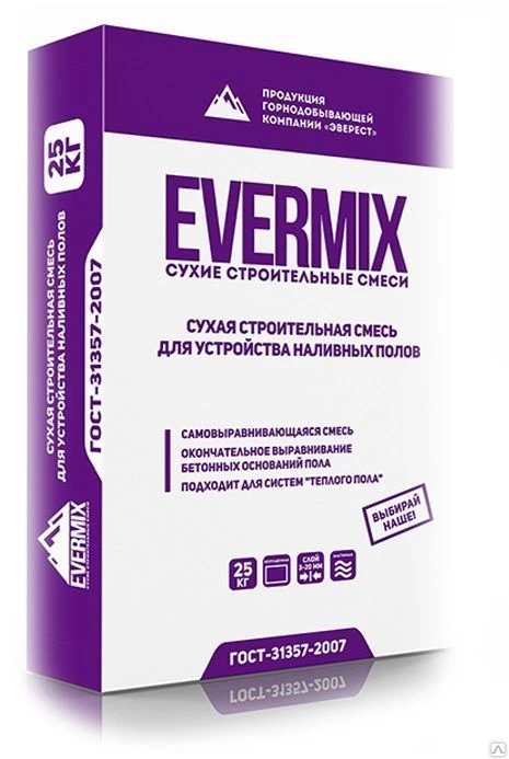 Фото Наливной пол "EVERMIX" 25кг EVERMIX