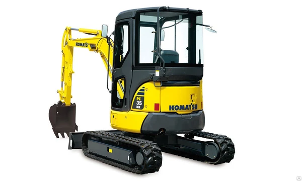 Фото Аренда мини-экскаватора Komatsu PC35MR-3 (гусеничный)