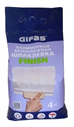 Фото Шпаклевка полимерная белоснежная Finish, 4кг Gifas