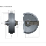 фото Направляющее колесо 14656780 экскаваторов VOLVO EC220DL и EC250DL