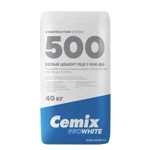 Фото №6 Цемент Портландцемент белый ПЦБ 1-500-Д0 Cemix ProWhite 40 кг