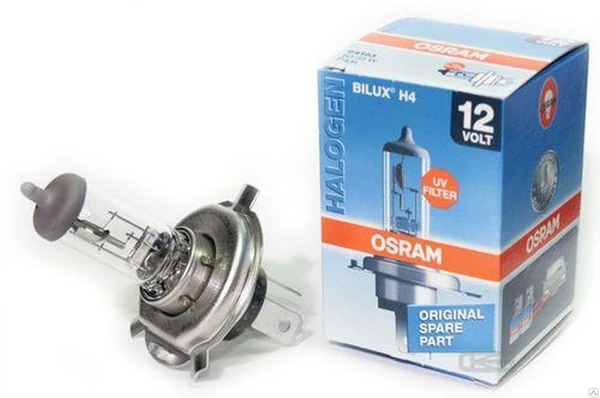 Фото Лампа фары галогеновая Н4 OSRAM 64193 (Германия) 12В