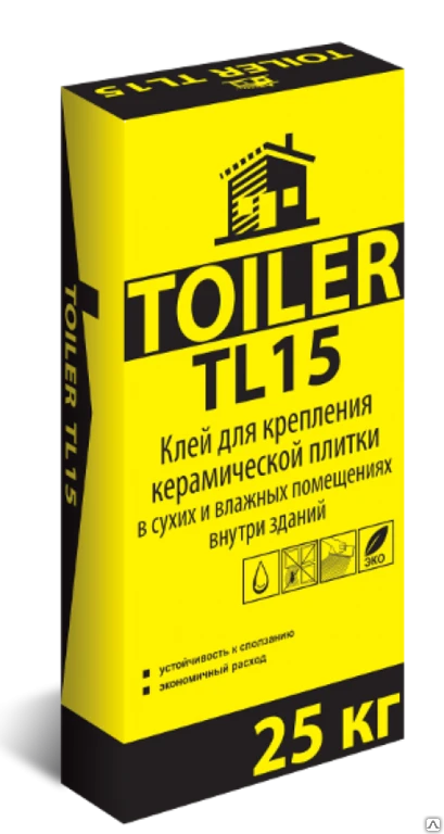 Фото Клей высокопрочный TOILER TL 15 - 25кг