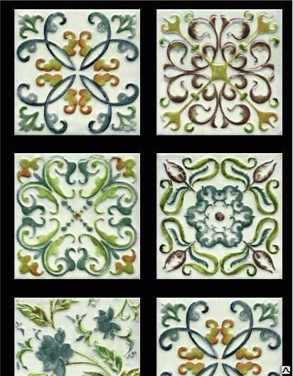 Фото Кафель 150x150 Mainzu Calabria Decor Bambola цветной стена 1м2