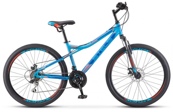 Фото Горный (MTB) велосипед STELS Navigator 510 MD 26 V010 синий/красный 16" рама