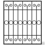 фото Кованая решетка оконная Р-38