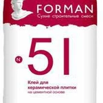 фото Клей для керамической плитки, FORMAN (25кг)