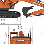 Фото №2 Аренда гусеничного экскаватора Doosan DX225LCA, Тюмень