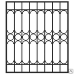 фото Кованая решетка оконная Р-26