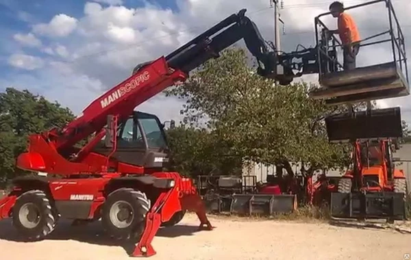 Фото Manitou 1740 аренда погрузчика с люлькой, грузоподъемностью 4000 кг.