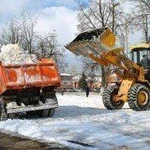 фото Вывоз снега самосвалом