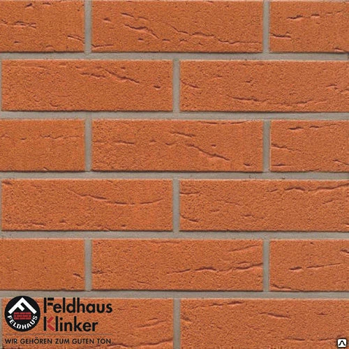 Фото Клинкерная плитка под кирпич Feldhaus Classic terracotta rustico 227