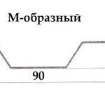 фото Металлоштакетник (евроштакетник) М-обр.