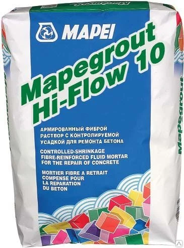 Фото Сухая смесь наливного пола ремонтная Mapegrout Hi-Flow10