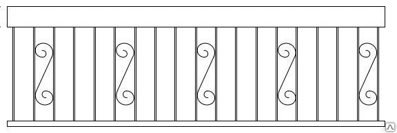 Фото Перильное ограждение M-9
