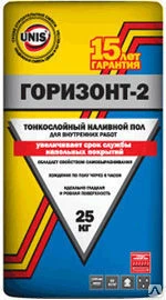 Фото Наливной пол стандартный Юнис Горизонт-2 (25кг)