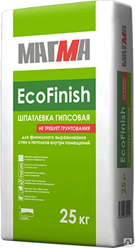 Фото Шпатлевка гипсовая МАГМА EcoFinish 25 кг