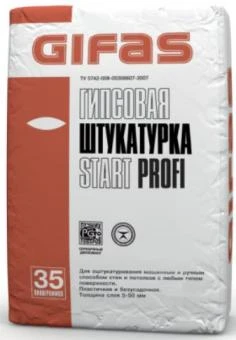 Фото Штукатурка гипсовая Start Profi, 35кг Gifas