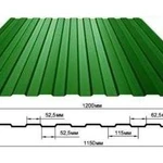Фото №2 Профлист С-8 6005 Зеленый мох 0,4х1200х2000